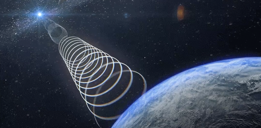 We found a mysterious flashing radio signal from near the centre of the ...